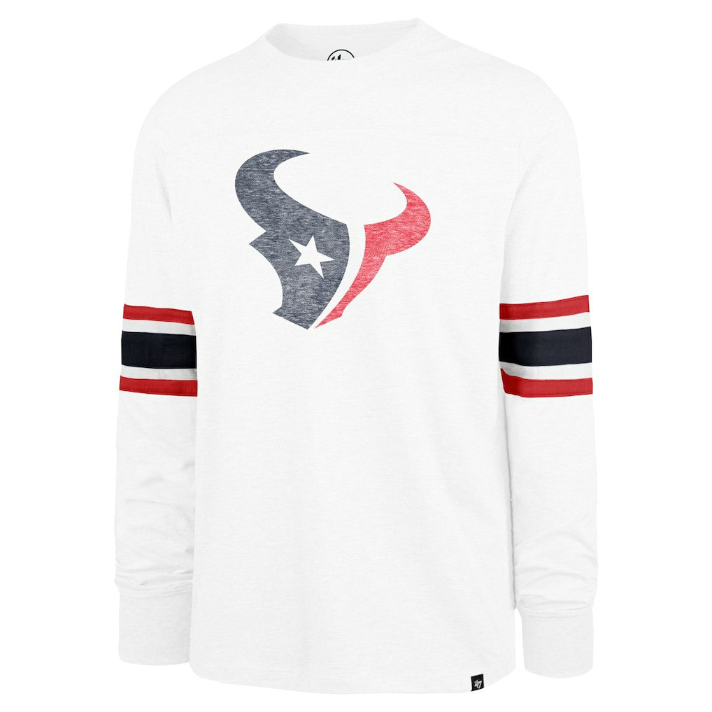 Houston Texans '47 Gridiron Premier Brex Long Sleeve T-Shirt - White discount