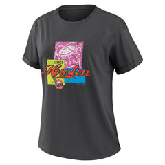 Houston Astros WEAR by Erin Andrews Women's Domestic Box Color Boyfriend T-Shirt Charcoal