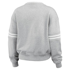 St. Louis Cardinals WEAR by Erin Andrews Women's Domestic Crest Pullover Sweatshirt Heather Gray