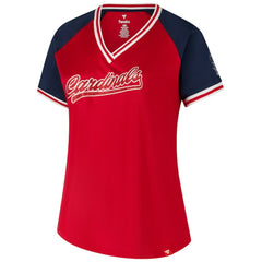 St. Louis Cardinals Profile Women's Plus Size Crossover V-Neck T-Shirt Red