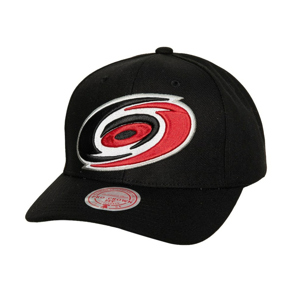 Carolina Hurricanes Mitchell & Ness Core Team Ground Pro Adjustable Hat - Black Hats