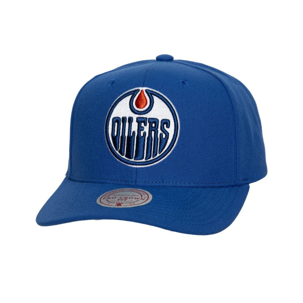 Edmonton Oilers Mitchell & Ness Core Team Ground Pro Adjustable Hat - Navy Hats