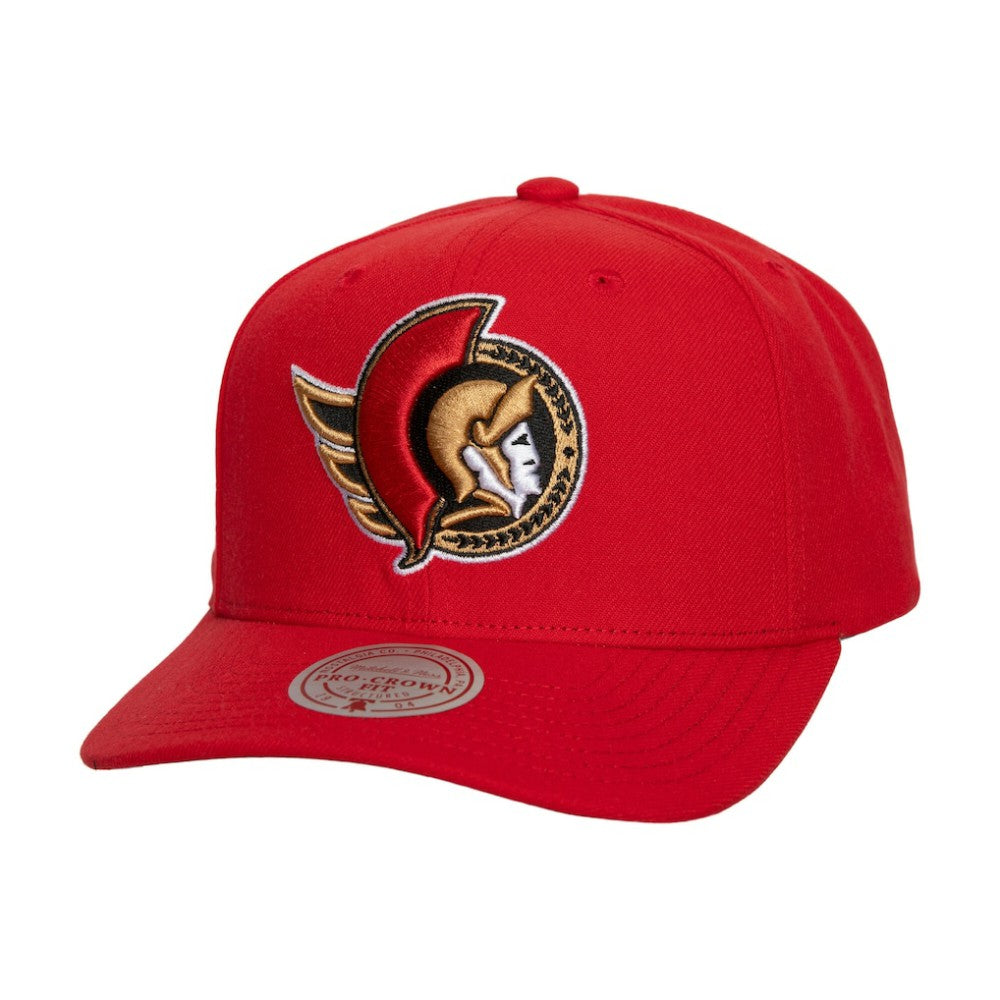 Ottawa Senators Mitchell & Ness Core Team Ground Pro Adjustable Hat - Red Hats