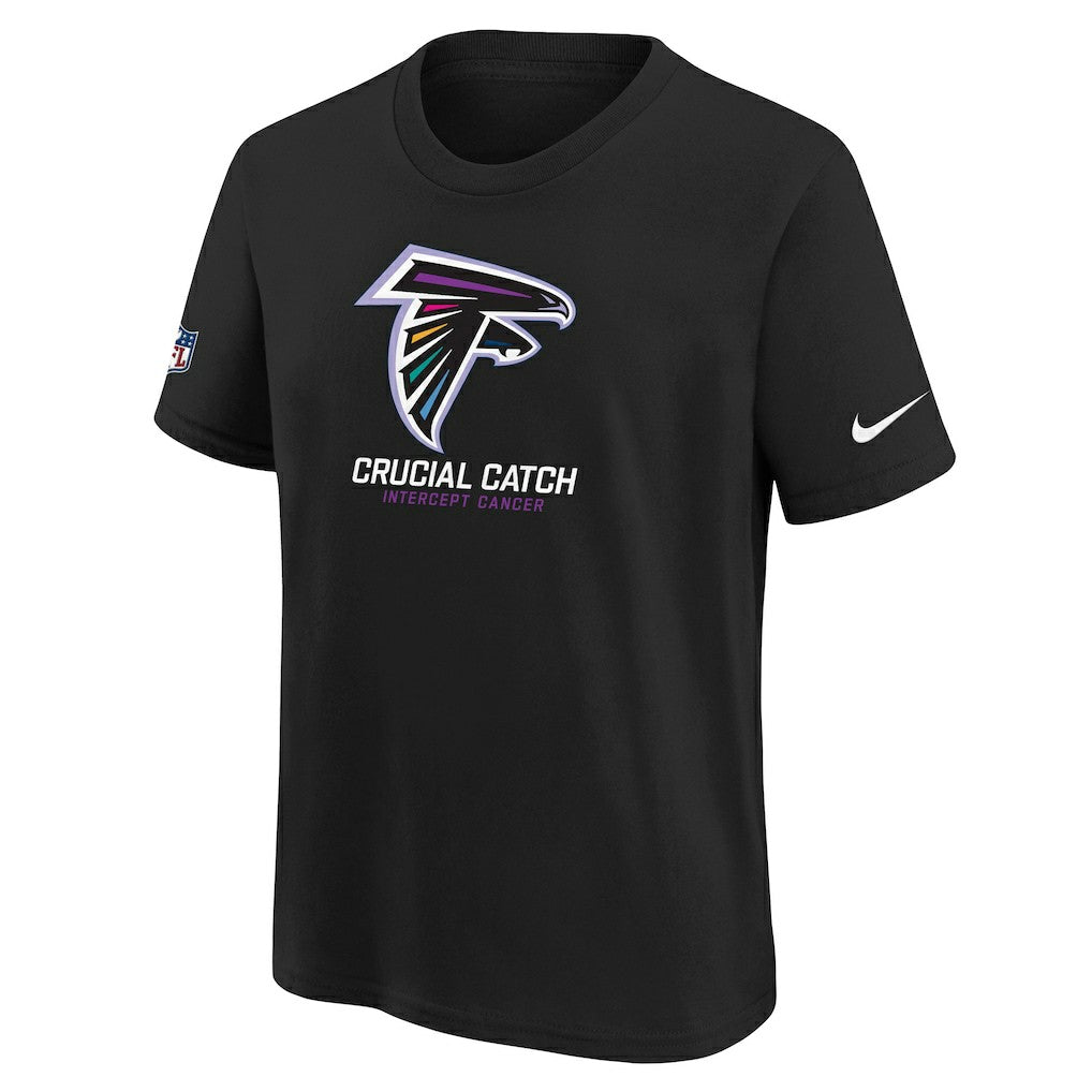 Atlanta Falcons Youth 2024 NFL Crucial Catch T-Shirt - Black discount