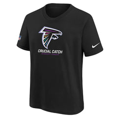 Atlanta Falcons Youth 2024 NFL Crucial Catch T-Shirt - Black discount
