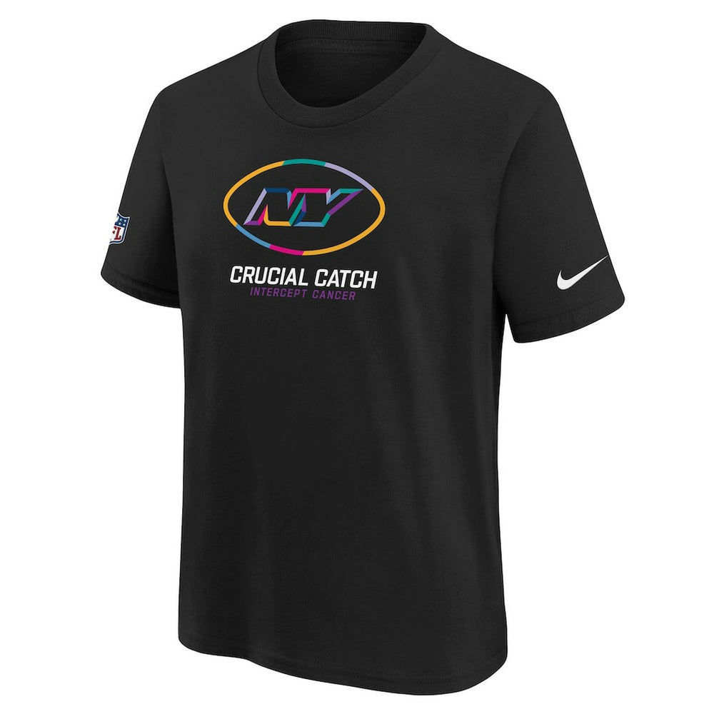 New York Jets Youth 2024 NFL Crucial Catch T-Shirt - Black outlet