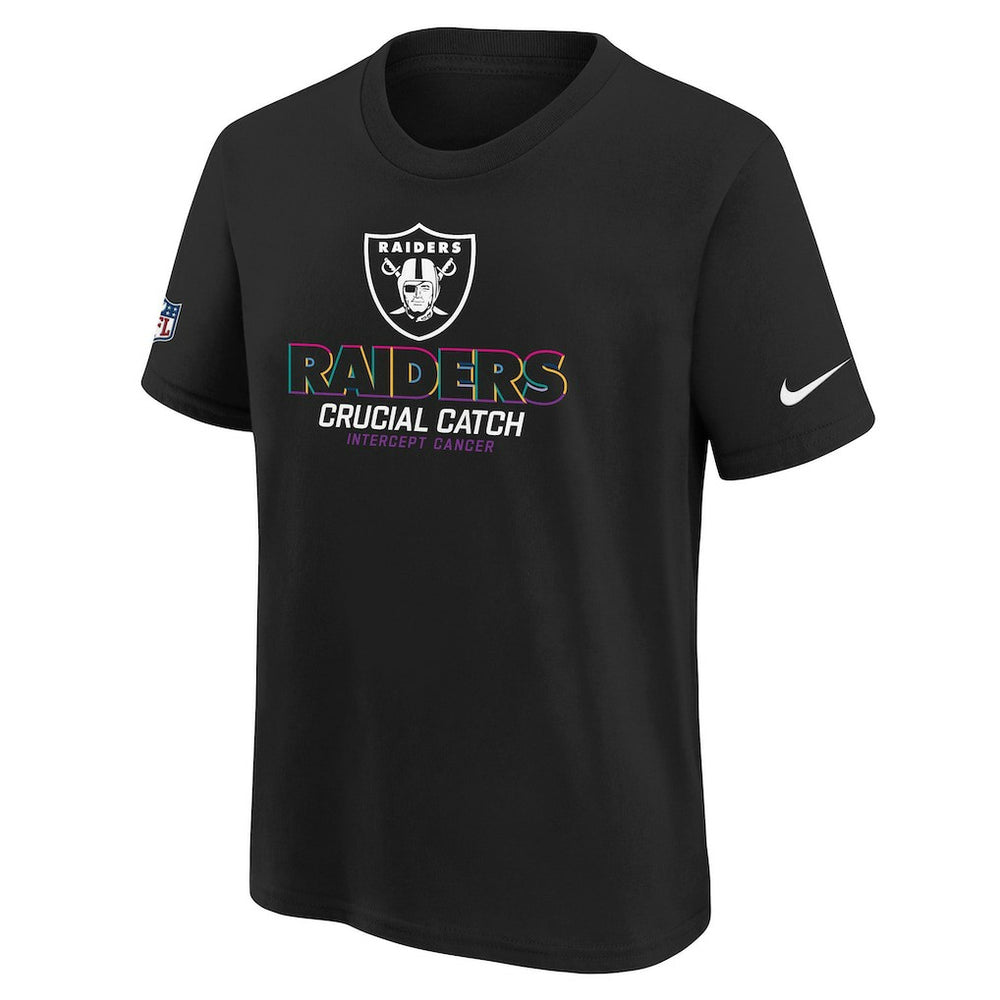 Las Vegas Raiders Youth 2024 NFL Crucial Catch T-Shirt - Black online