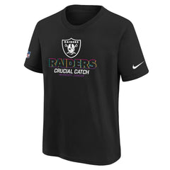 Las Vegas Raiders Youth 2024 NFL Crucial Catch T-Shirt - Black online