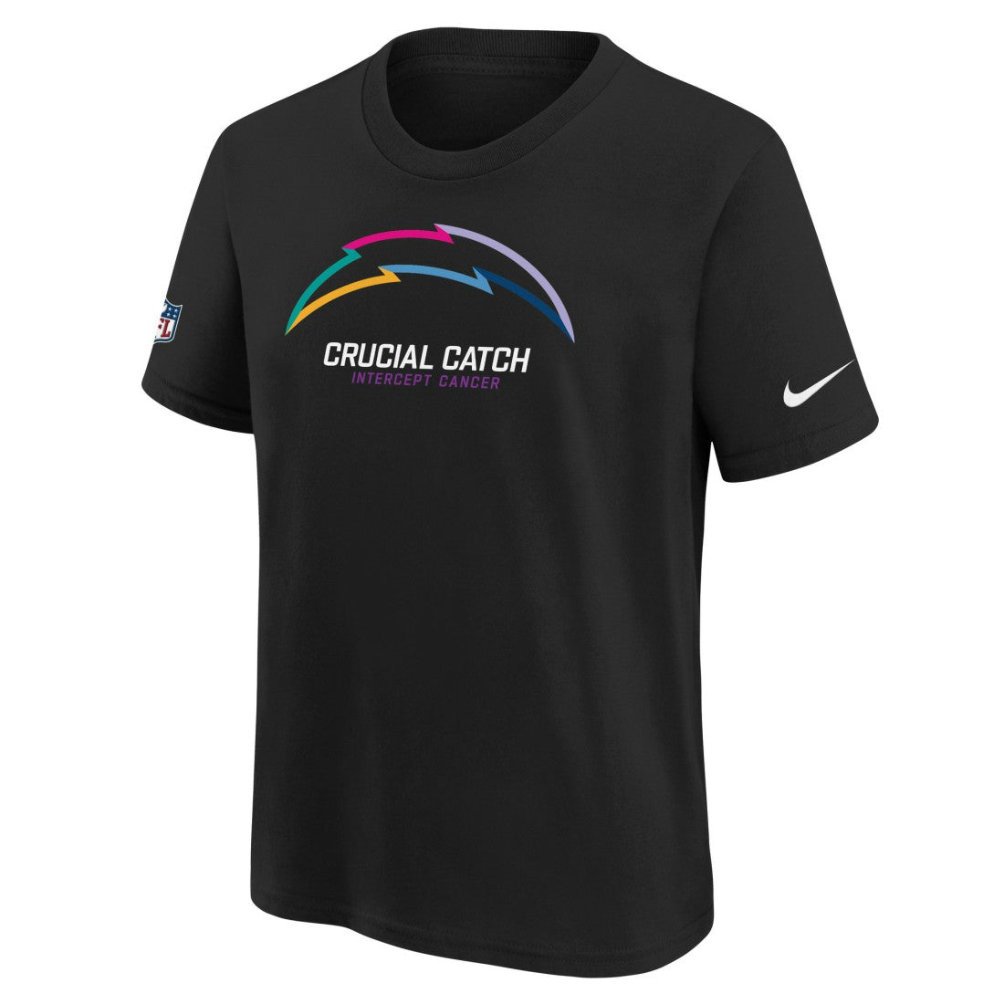 Los Angeles Chargers Youth 2024 NFL Crucial Catch T-Shirt - Black discount