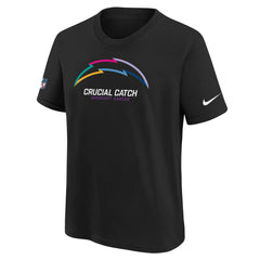 Los Angeles Chargers Youth 2024 NFL Crucial Catch T-Shirt - Black discount