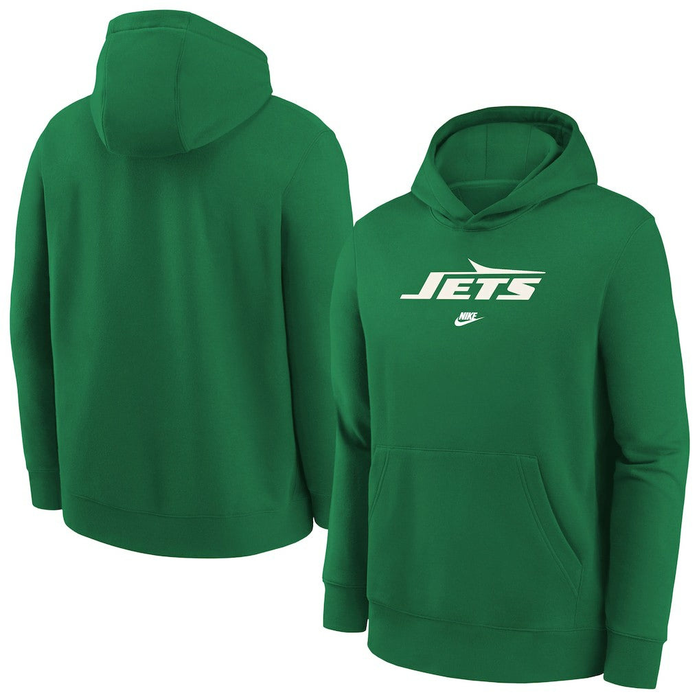 New York Jets Youth Rewind Club Fleece Pullover Hoodie - Kelly Green cheap