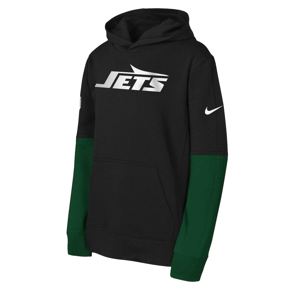 New York Jets Youth Club Pullover Hoodie - Black online