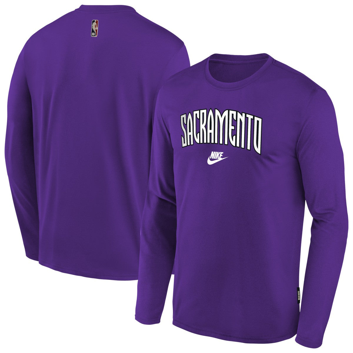 Sacramento Kings Youth Hardwood Classics Long Sleeve T-Shirt - Purple on sale