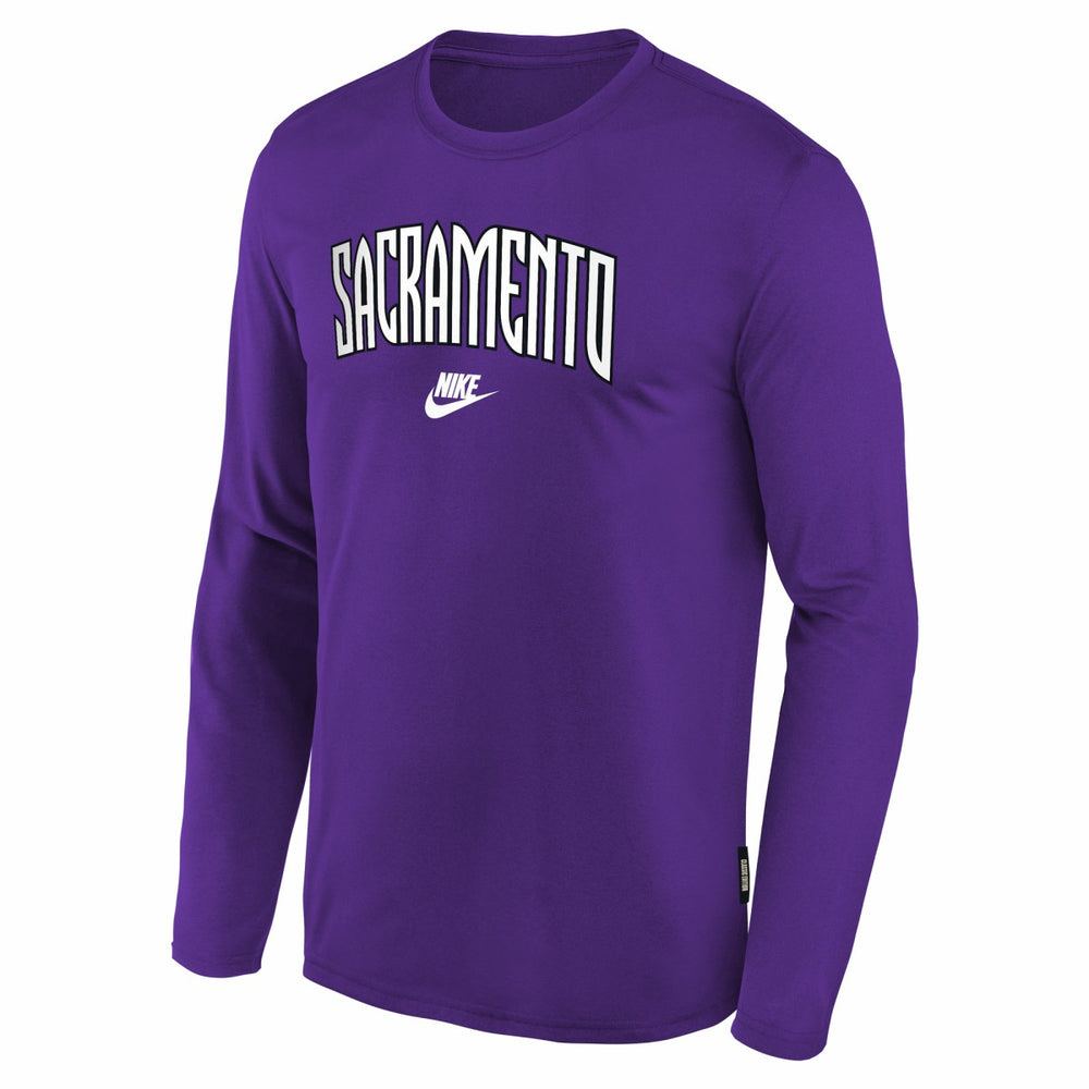 Sacramento Kings Youth Hardwood Classics Long Sleeve T-Shirt - Purple on sale