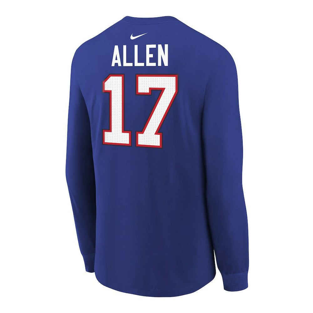 Josh Allen Buffalo Bills Youth Player Name & Number Long Sleeve T-Shirt - Royal sale