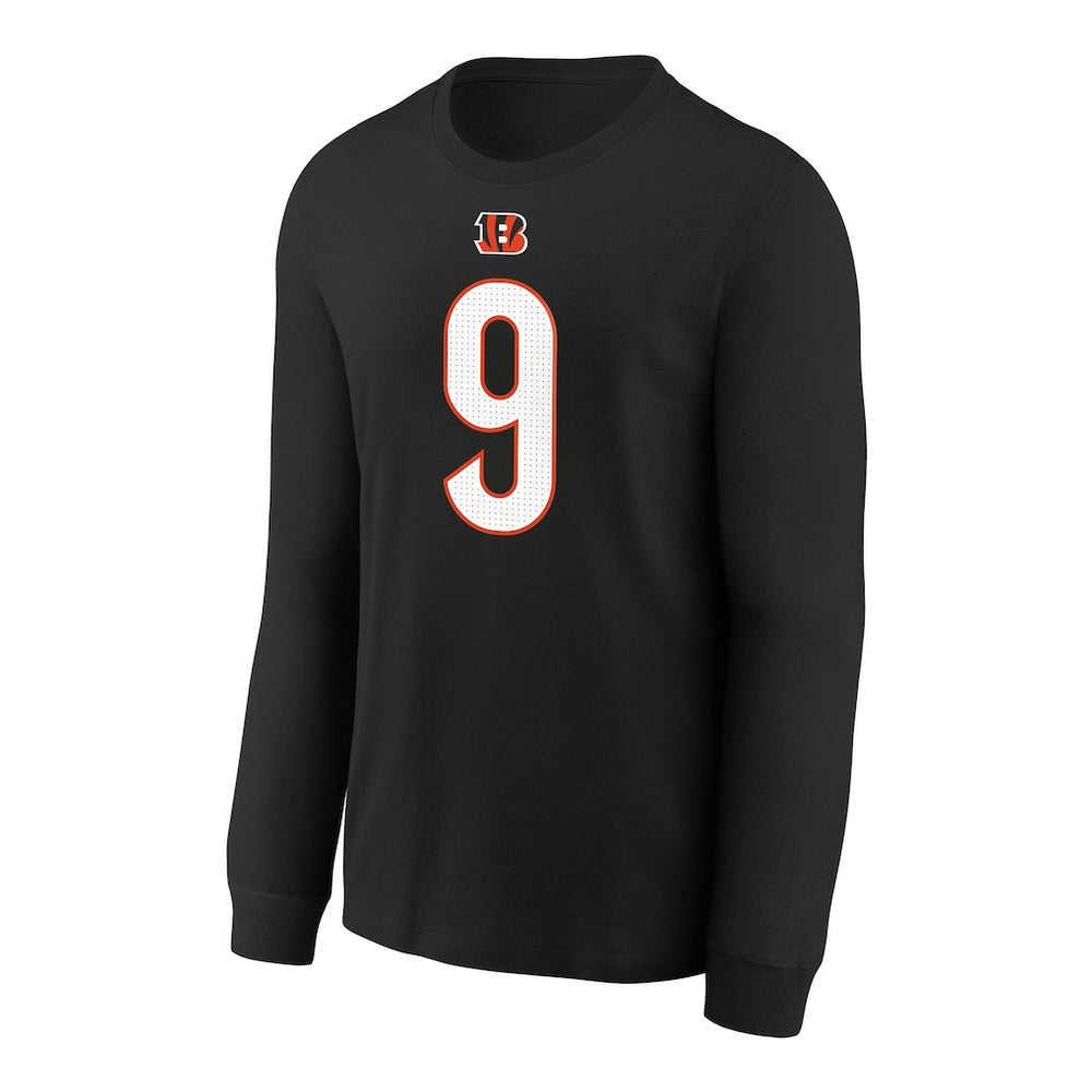 Joe Burrow Cincinnati Bengals Youth Player Name & Number Long Sleeve T-Shirt - Black cheap