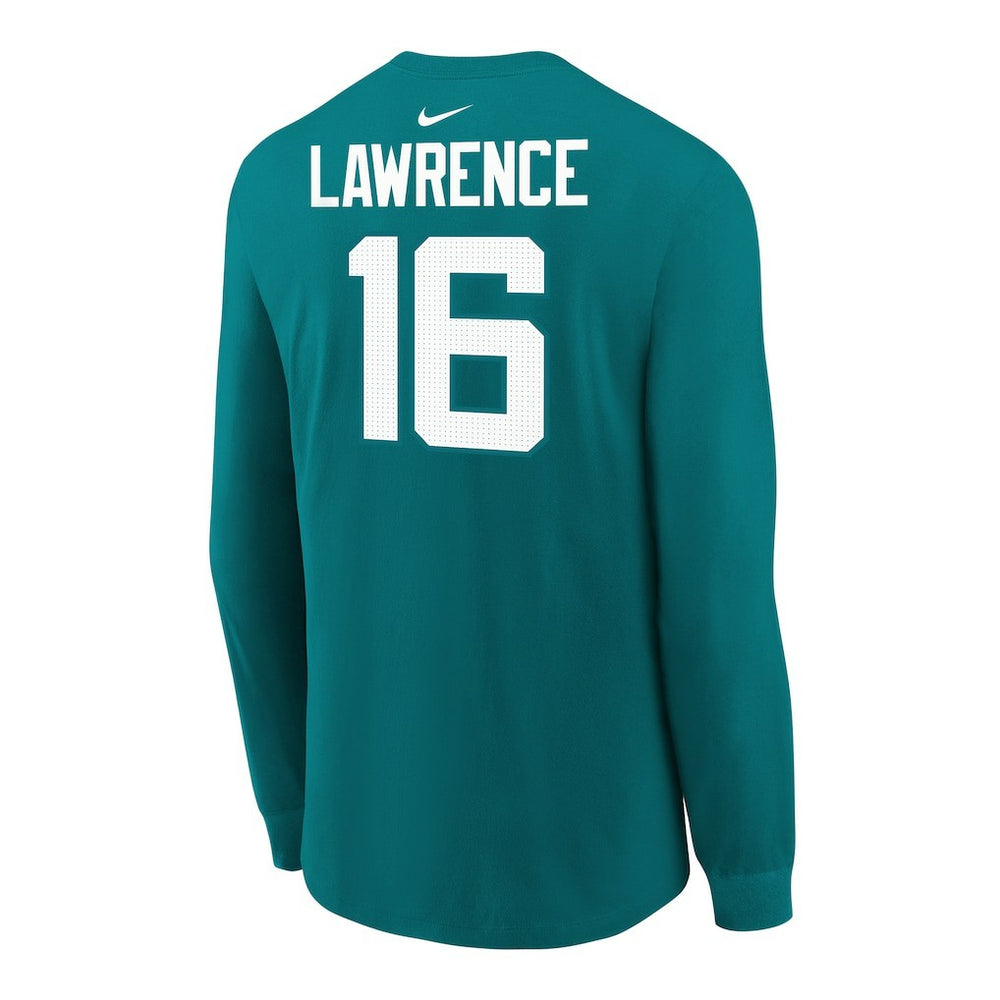 Trevor Lawrence Jacksonville Jaguars Youth Player Name & Number Long Sleeve T-Shirt - Teal sale
