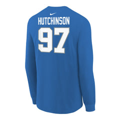 Aidan Hutchinson Detroit Lions Youth Player Name & Number Long Sleeve T-Shirt - Blue online
