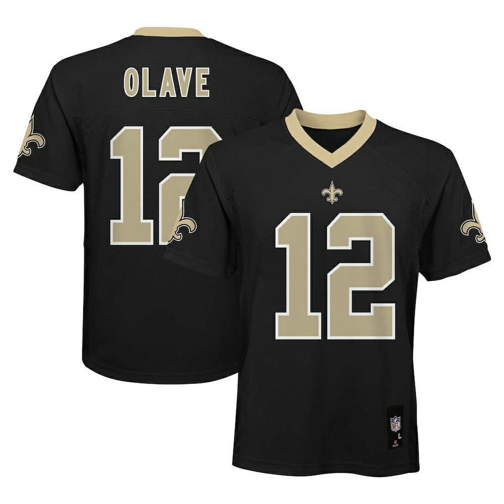 Chris Olave New Orleans Saints Youth Replica Player Jersey - Black discount