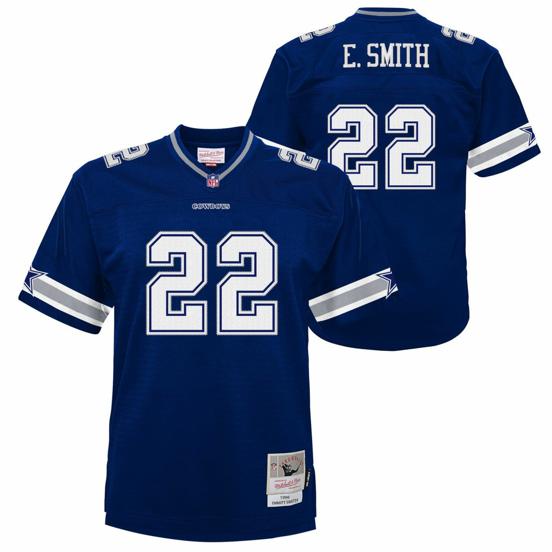 Emmitt Smith Dallas Cowboys Youth 1996 Legacy Jersey - Navy on sale