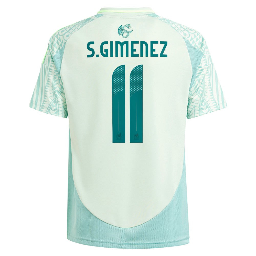 Santiago Giménez Mexico National Team Youth 2024 Away Replica Player Jersey - Green sale
