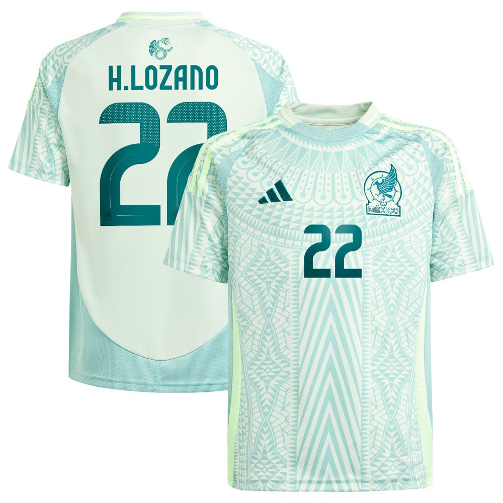 Hirving Lozano Mexico National Team Youth 2024 Away Replica Player Jersey - Green shop