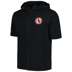 St. Louis Cardinals Levelwear Recruit Short Sleeve Full-Zip Hoodie Black