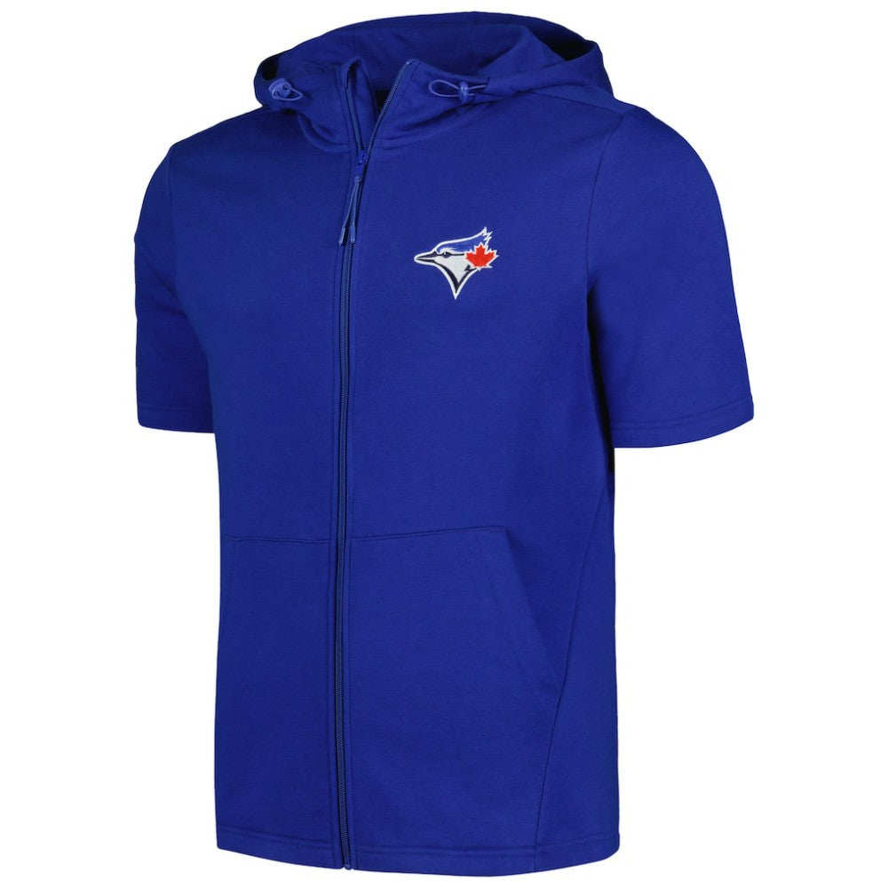 Toronto Blue Jays Levelwear Recruit Short Sleeve Full-Zip Hoodie Royal