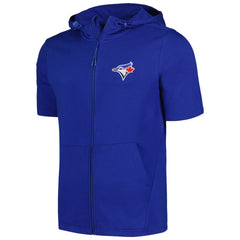 Toronto Blue Jays Levelwear Recruit Short Sleeve Full-Zip Hoodie Royal