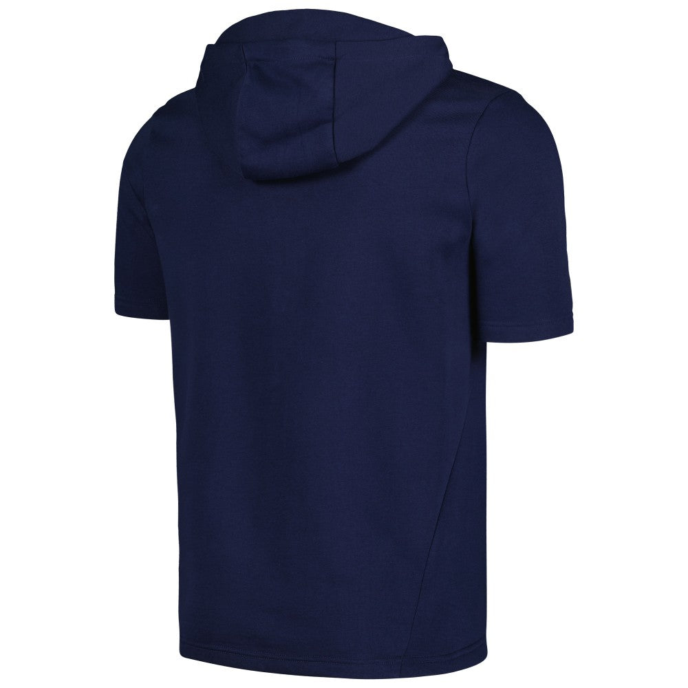 Cleveland Guardians Levelwear Recruit Short Sleeve Full-Zip Hoodie Navy