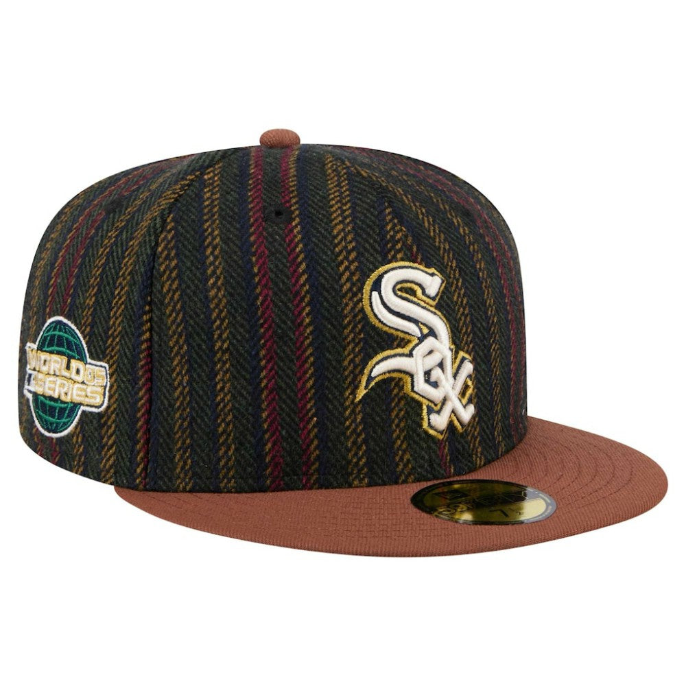 Chicago White Sox Vintage Herringbone 59FIFTY Fitted Hat Brown