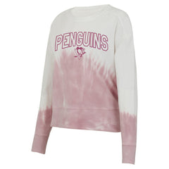 Pittsburgh Penguins Concepts Sport Women's Orchard Tie-Dye Long Sleeve Top - Pink/White Tops