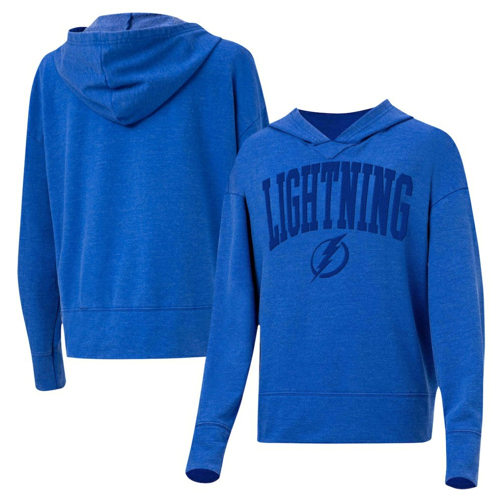 Tampa Bay Lightning Concepts Sport Women's Volley Pullover Hoodie - Blue Hoodies