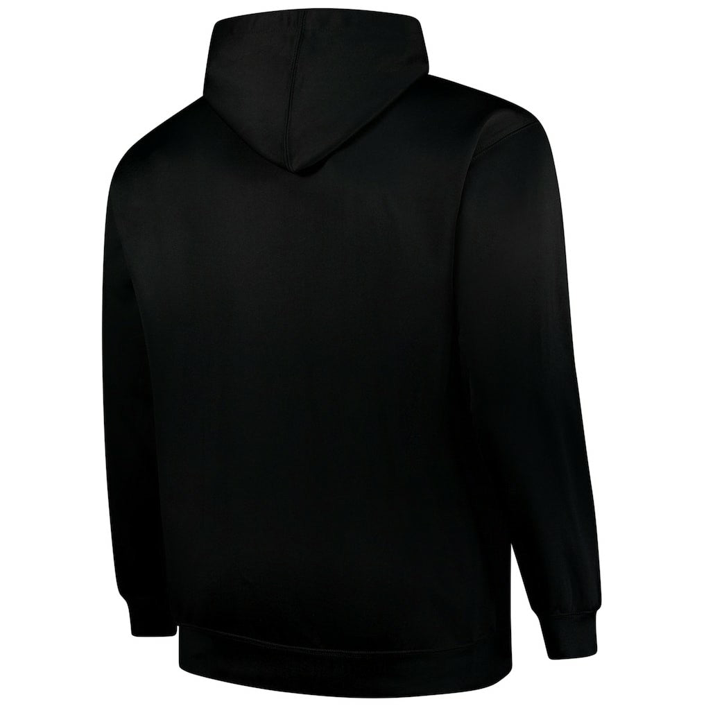 Carolina Panthers Big & Tall Fleece Pullover Hoodie - Black cheap