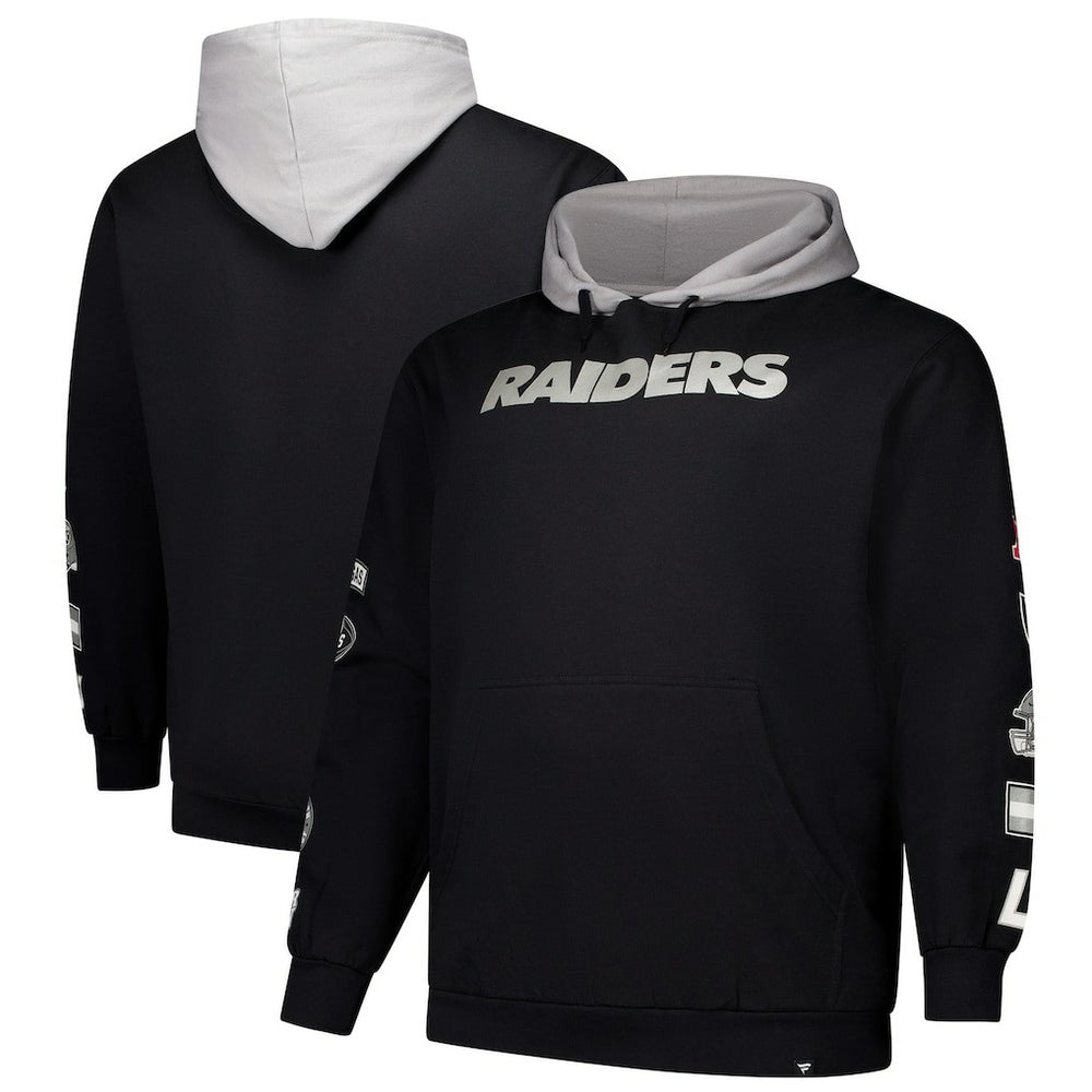 Las Vegas Raiders Big & Tall Patched Out Pullover Hoodie - Black sale
