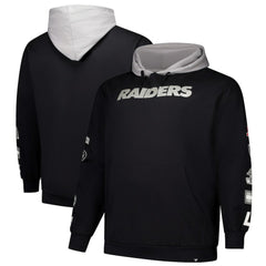 Las Vegas Raiders Big & Tall Patched Out Pullover Hoodie - Black sale
