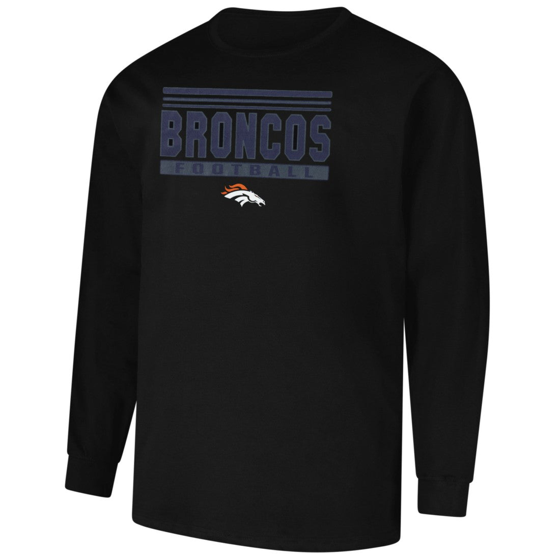 Denver Broncos Profile Big & Tall Pop Long Sleeve T-Shirt - Black online