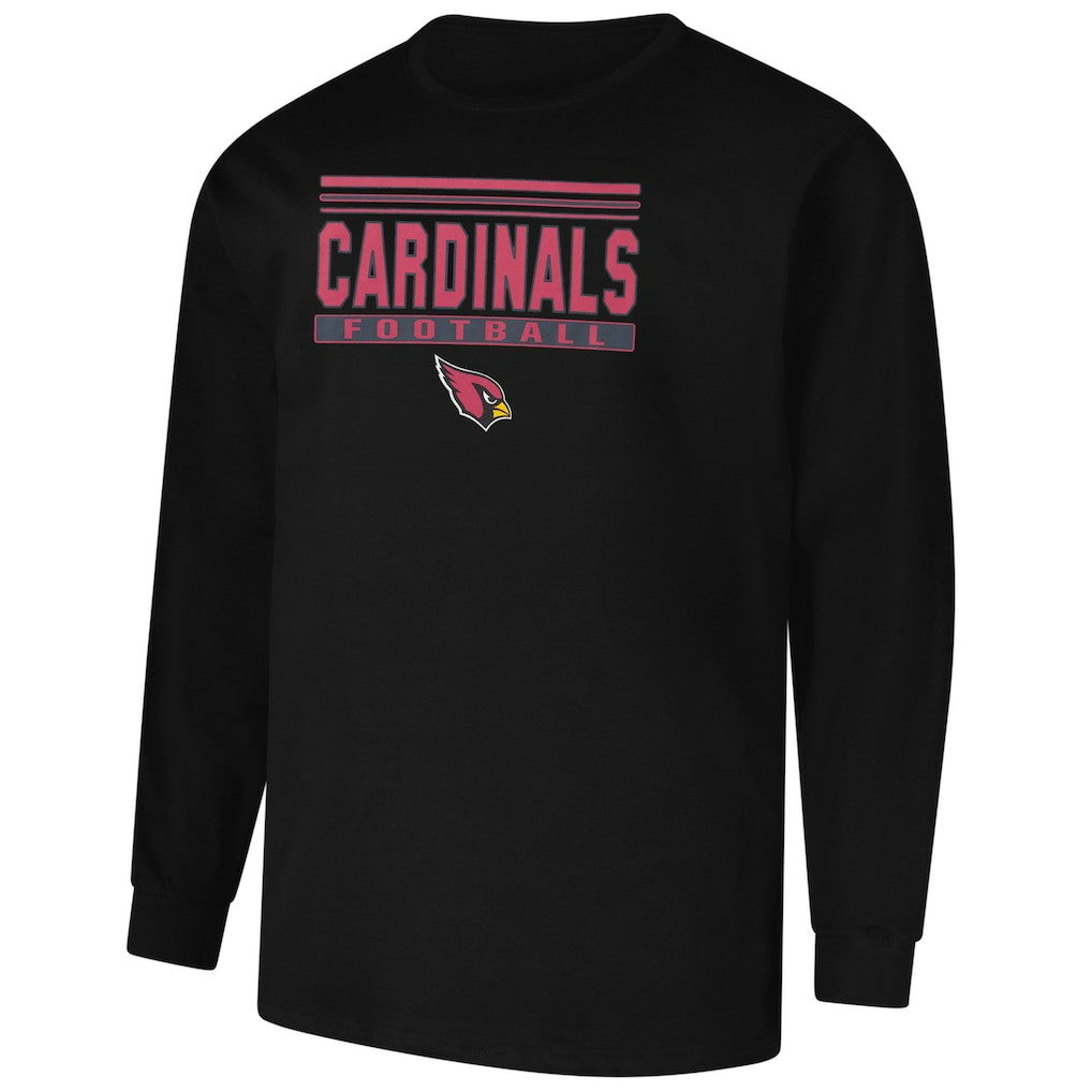 Arizona Cardinals Profile Big & Tall Pop Long Sleeve T-Shirt - Black for sale