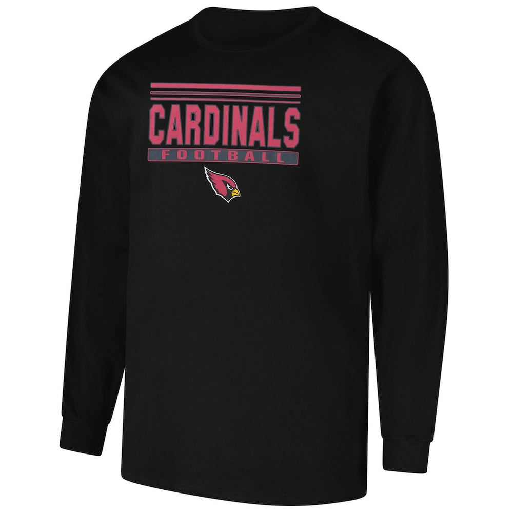Arizona Cardinals Profile Big & Tall Pop Long Sleeve T-Shirt - Black for sale
