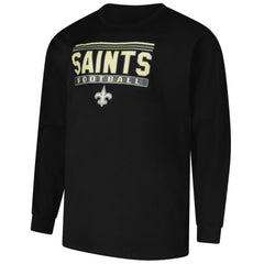 New Orleans Saints Profile Big & Tall Pop Long Sleeve T-Shirt - Black cheap