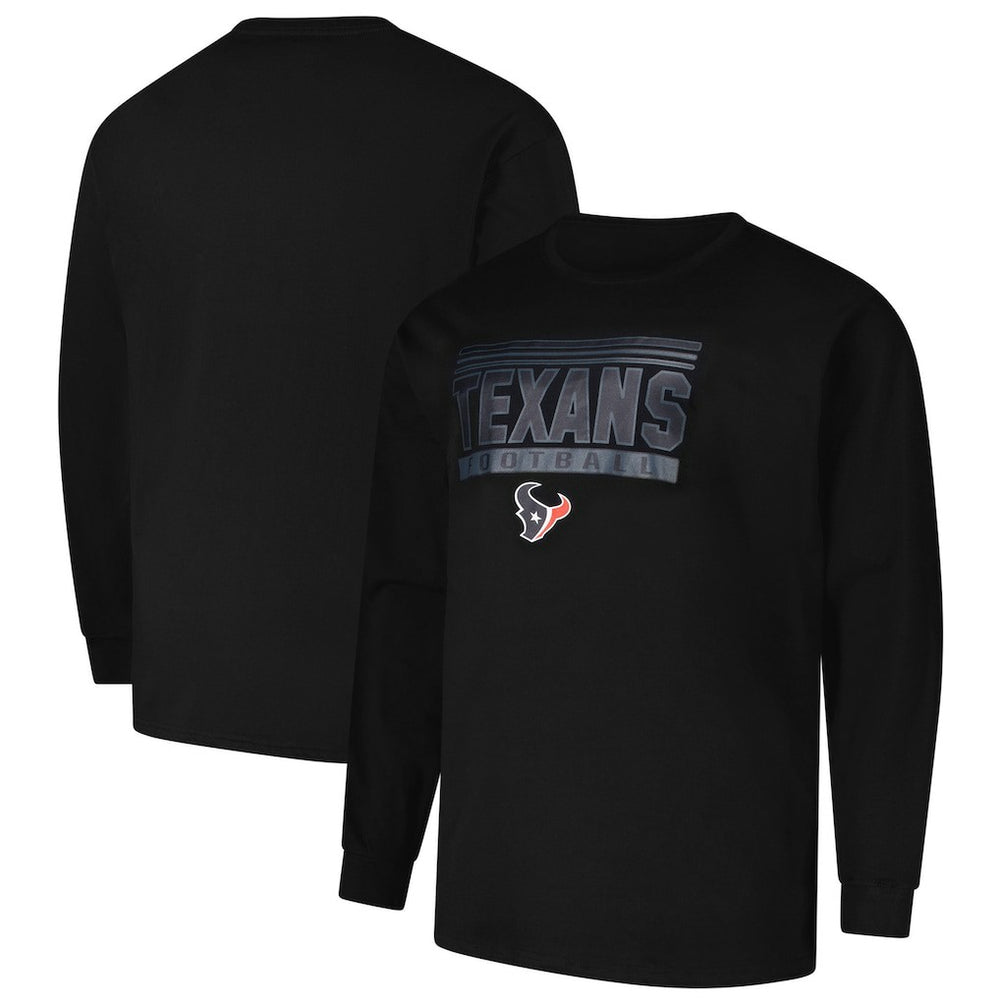 Houston Texans Profile Big & Tall Pop Long Sleeve T-Shirt - Black discount