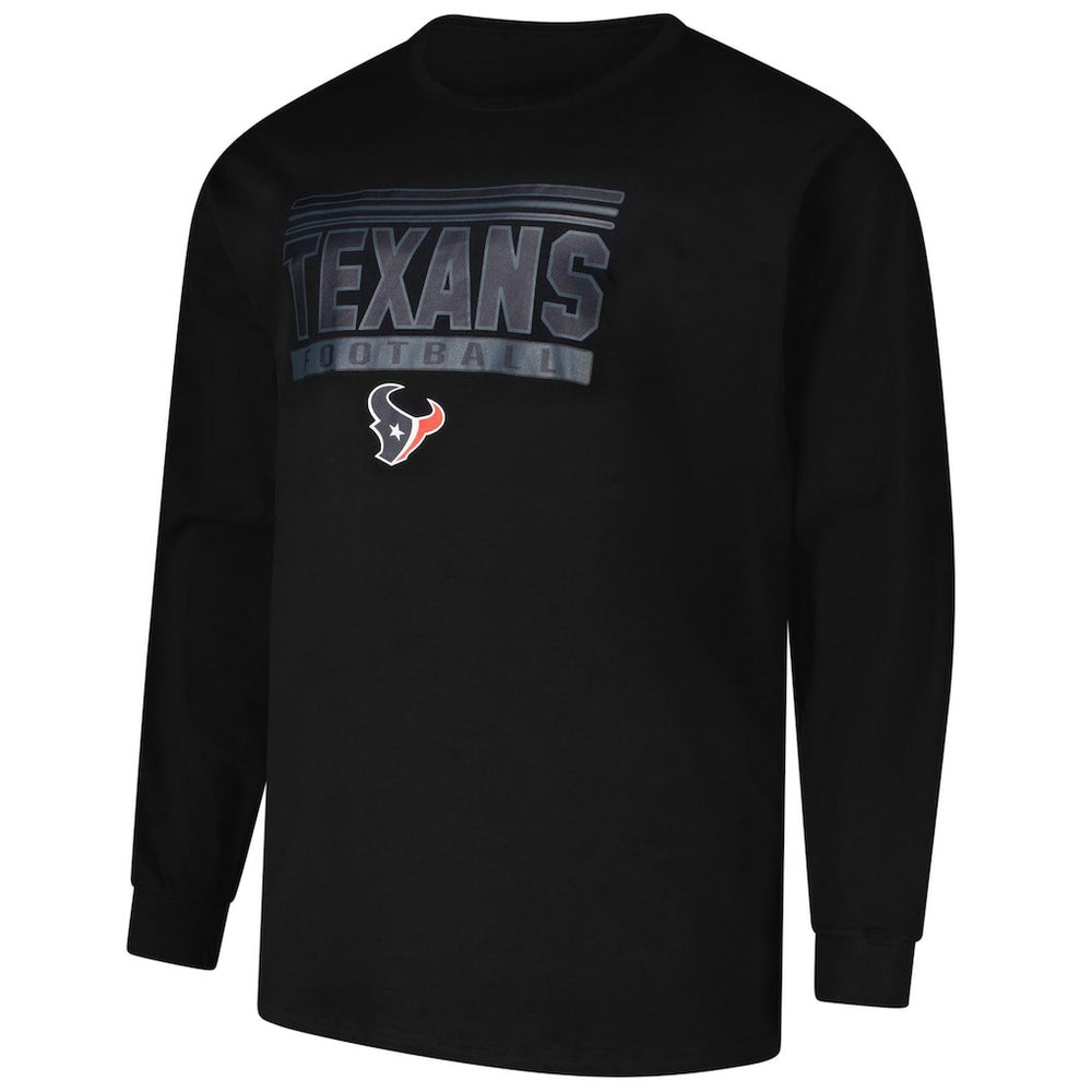 Houston Texans Profile Big & Tall Pop Long Sleeve T-Shirt - Black discount