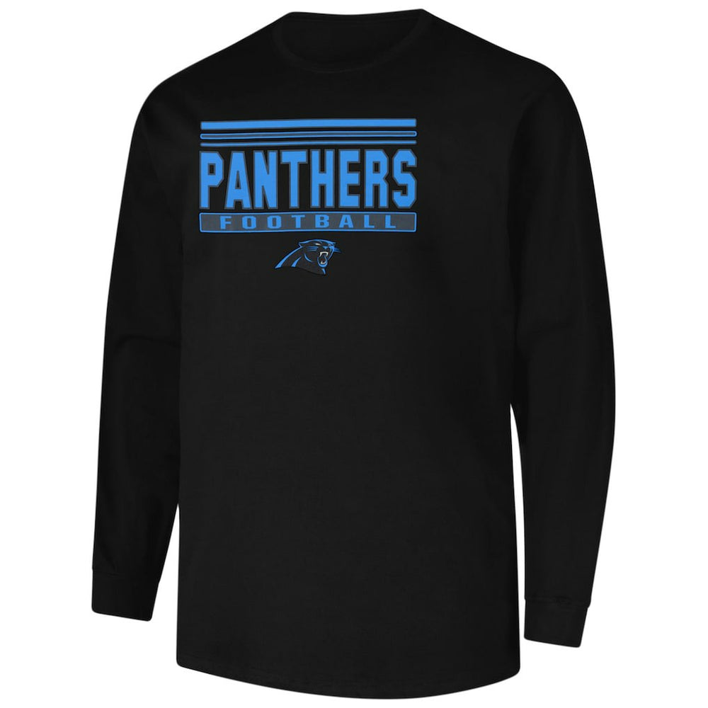 Carolina Panthers Profile Big & Tall Pop Long Sleeve T-Shirt - Black sale