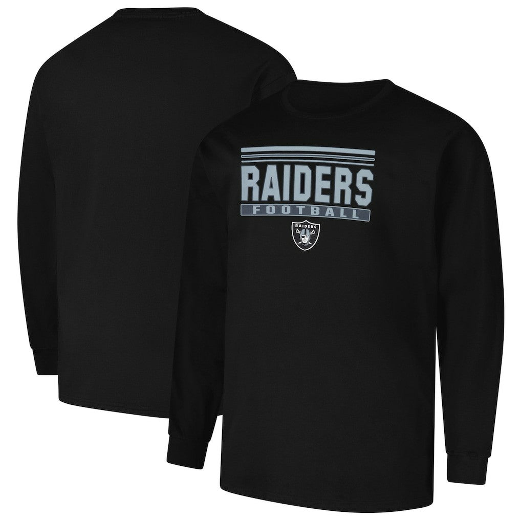 Las Vegas Raiders Profile Big & Tall Pop Long Sleeve T-Shirt - Black sale