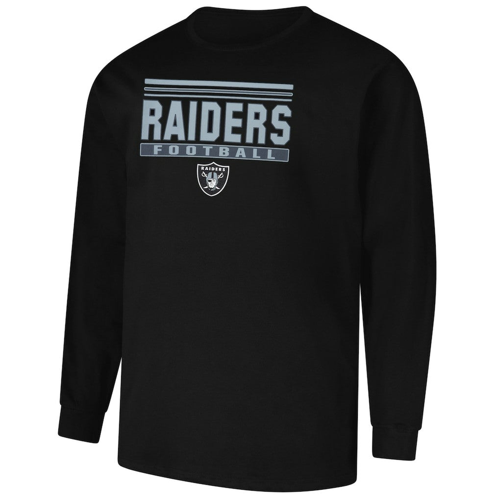 Las Vegas Raiders Profile Big & Tall Pop Long Sleeve T-Shirt - Black sale