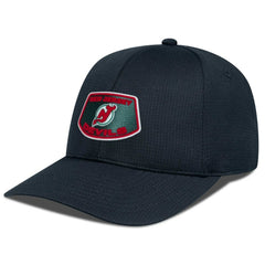 New Jersey Devils Levelwear Retro Skylight Zephyr Adjustable Hat - Black Jerseys