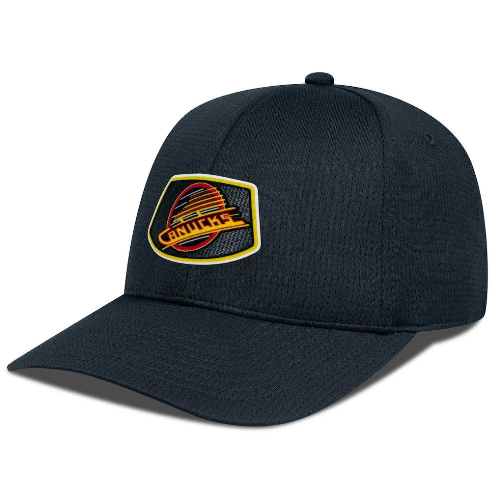 Vancouver Canucks Levelwear Retro Skylight Zephyr Adjustable Hat - Black Hats
