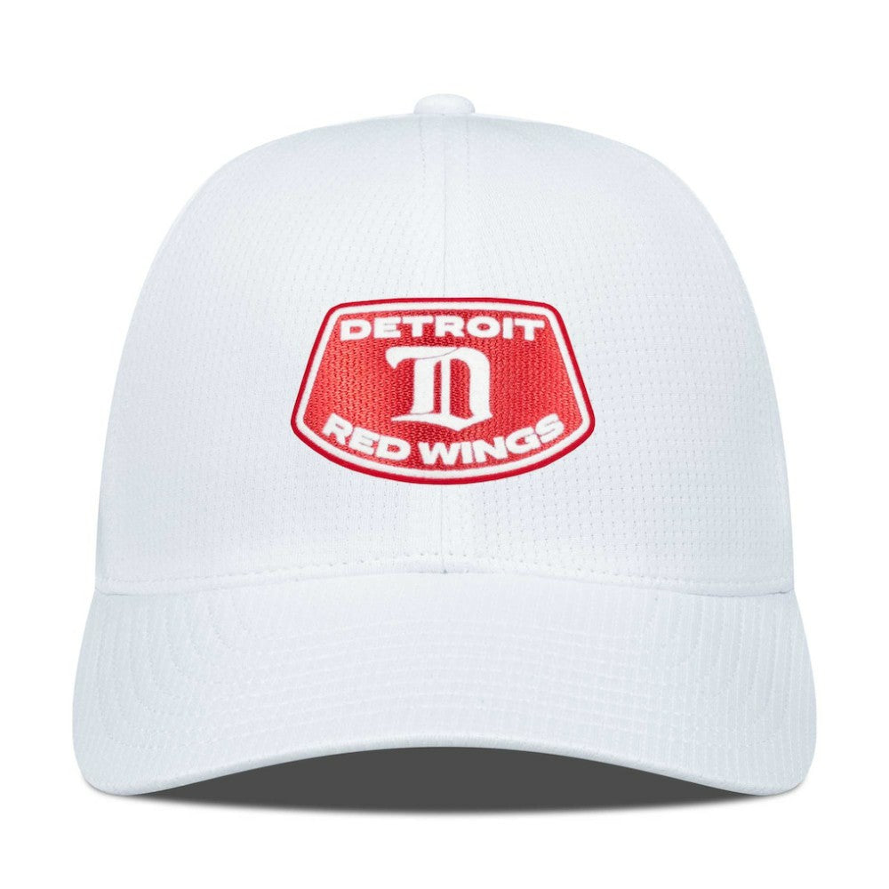 Detroit Red Wings Levelwear Retro Skylight Zephyr Adjustable Hat - White Hats