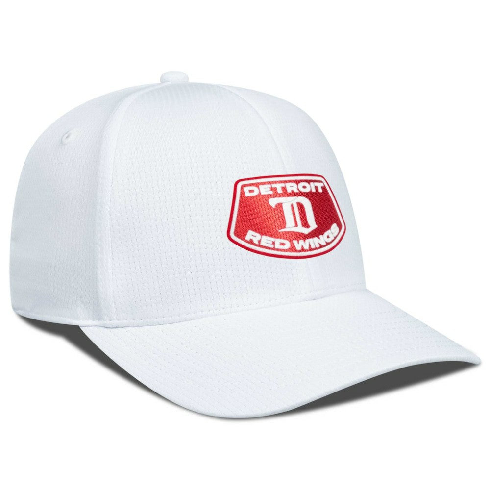 Detroit Red Wings Levelwear Retro Skylight Zephyr Adjustable Hat - White Hats