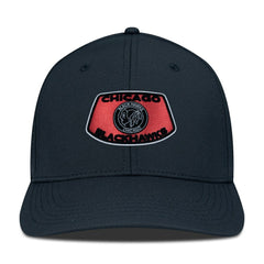 Chicago Blackhawks Levelwear Retro Skylight Rise Flex Hat - Black Hats
